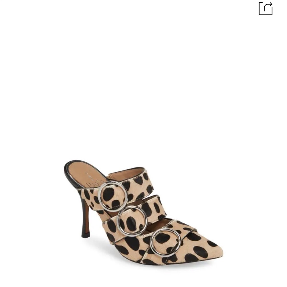 New Leopard Upton Strappy Mule by LINEA PAOLO